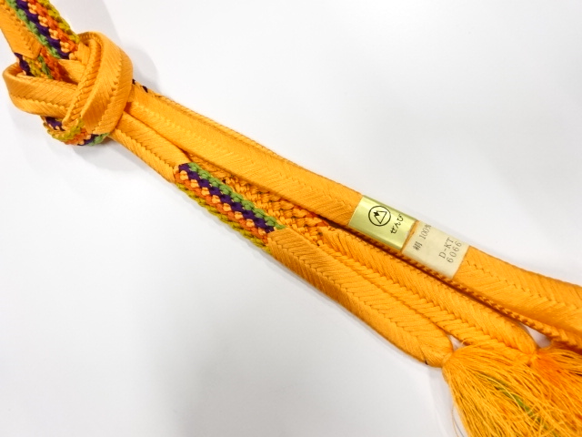 未使用品　正絹　手組帯締め